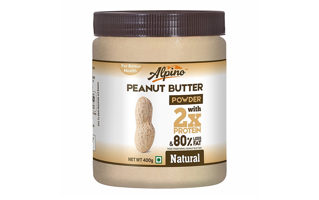 Alpino Peanut Butter Powder Natural Jar 400 grams GoToChef